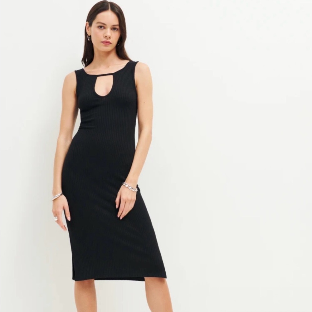 NWT Reformation Willie Knit Dress Large in Viola